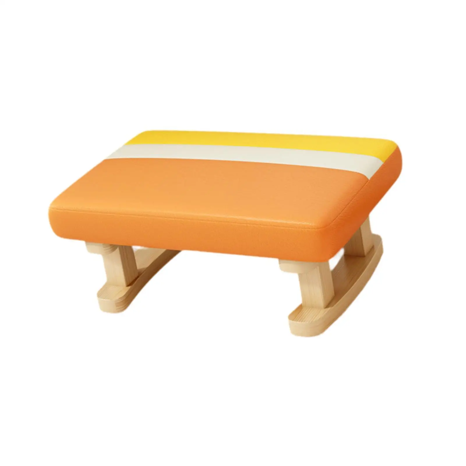 

Foot Stool Ottoman Stool Wood Floor Protection Stable Small Footstool Foot Rest for Apartment Living Room Entryway