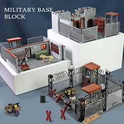 MOC Military Base Building Blocks Weapons House Blocks Toys for Boys Compatible Classic Army Guns Accessories Bricks Kids Toys