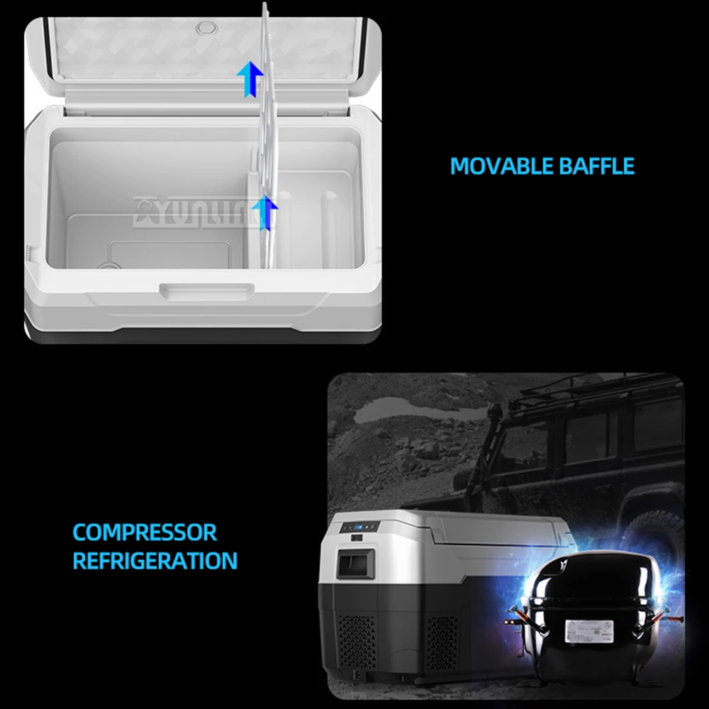 30L Camping Nevera Pequeña Electrodomestico Portable Car Refrigerator Compressor Freezer Fridge