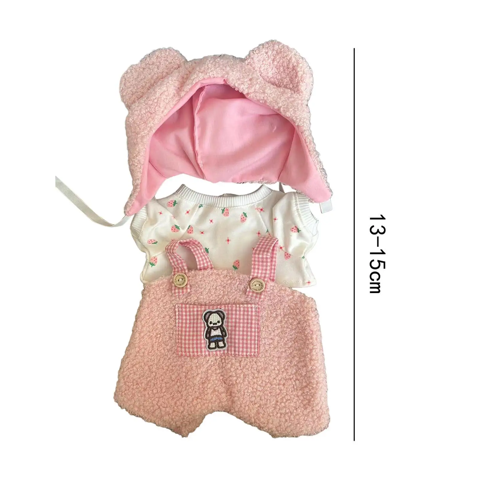 Plush Doll Clothes for 38cm Plush Doll Accessories Fashion Dress Up Cartoon