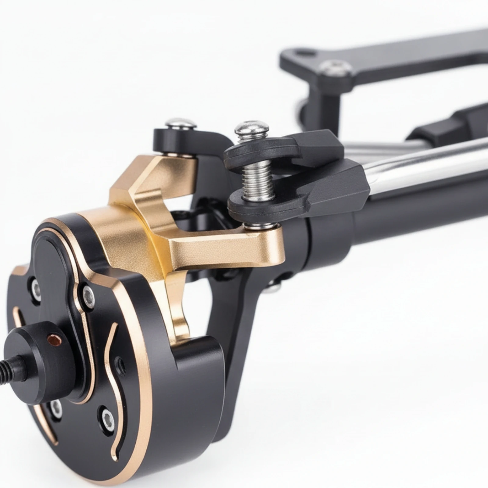 Front Axle Assembly Low-Height Portal Axle Crawler Axles Complete RC Parts High-Strength for Scale Builders, Trail Rigs