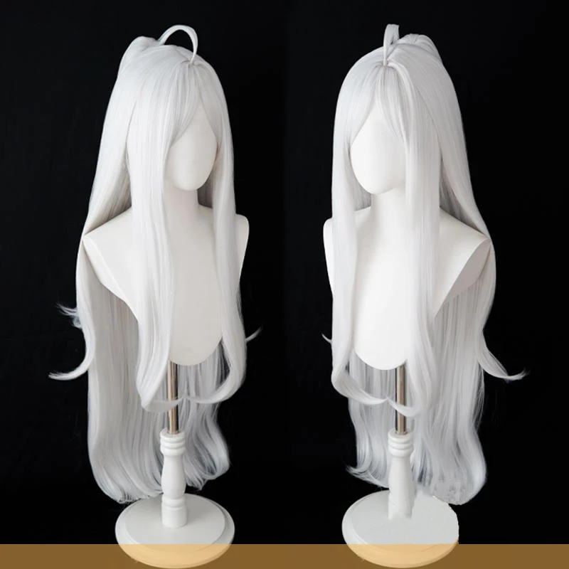 Game Blue Archive Sorasaki Hina Cosplay Wig White Long Hair Hina Horns Halo Halloween Party Carnival Roleplay Props Headwear