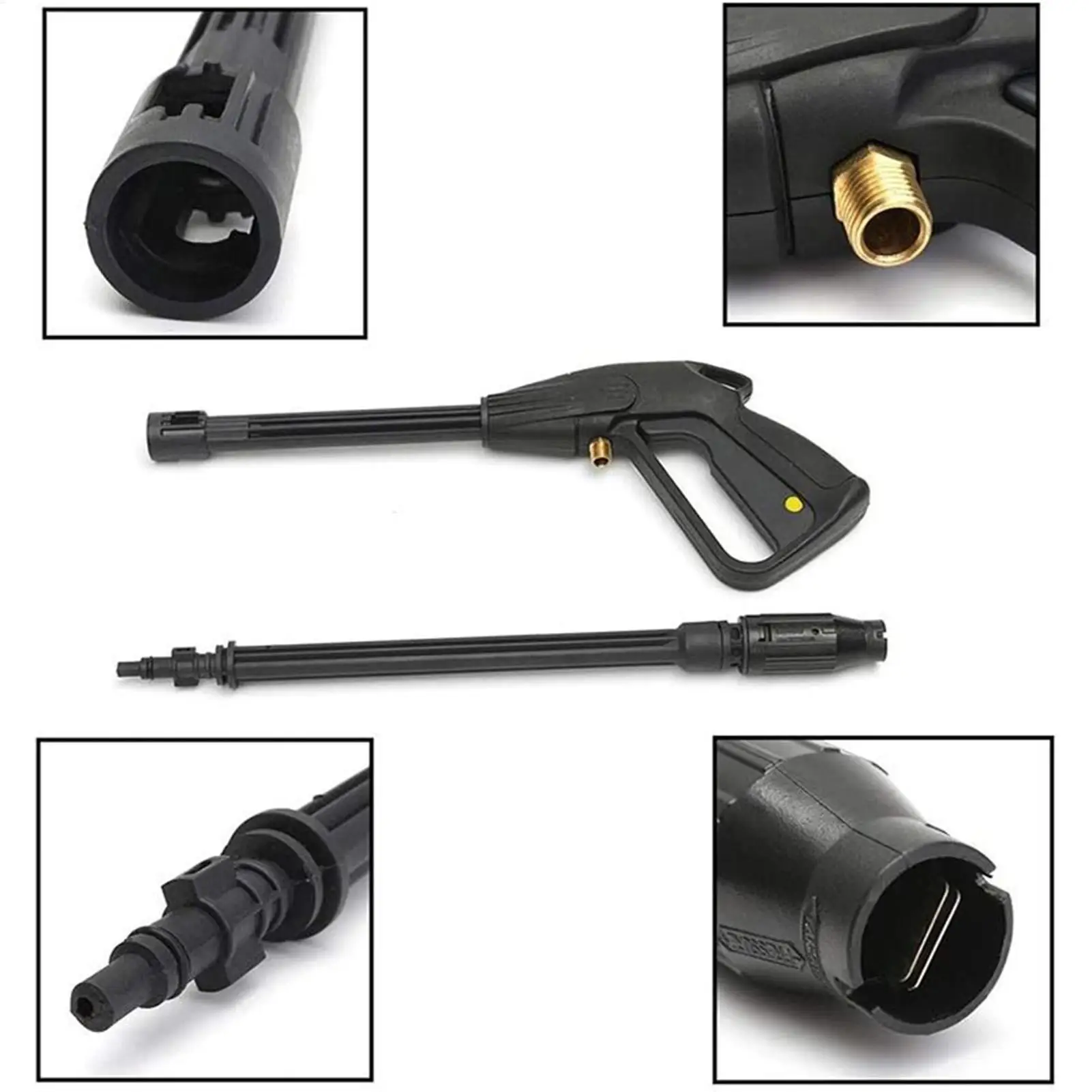 Car Washer Spray Guns Lance Nozzle High Pressure Washer Jet Water Guns Wand Tip Car Clean Pressure Guns for Car Window Glass