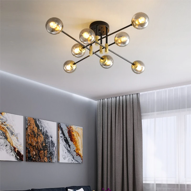 

Nordic Light Luxury Ceiling Light Creative and Personalized Lighting for Living Room Bedroom