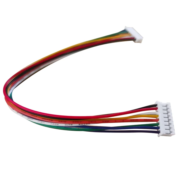 L52A-10 세트 Ph 2.0mm 8핀 남성 여성 커넥터 플러그 와이어 케이블 20cm 300V 동일 방향 이중 단자 라인 예비 부품