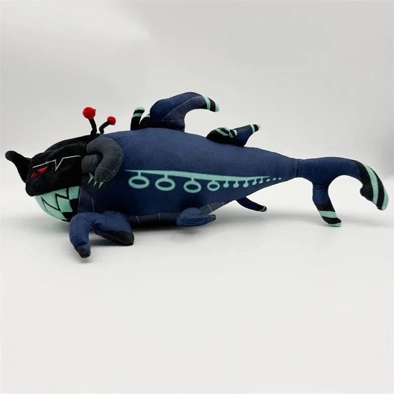 Hazbin-juguete de peluche de tiburón para Hotel, muñeco de peluche gótico suave para fanáticos, decoración de dormitorio, centro de mesa de fiesta, regalo para adolescentes y adultos