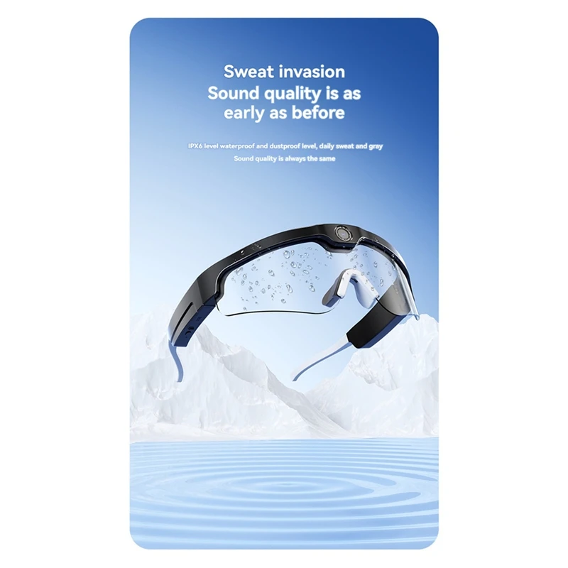 كاميرا نظارات شمسية رياضية بلوتوث ذكية كاملة تدعم الاتصال، كاميرا نظارات رياضية مستقطبة