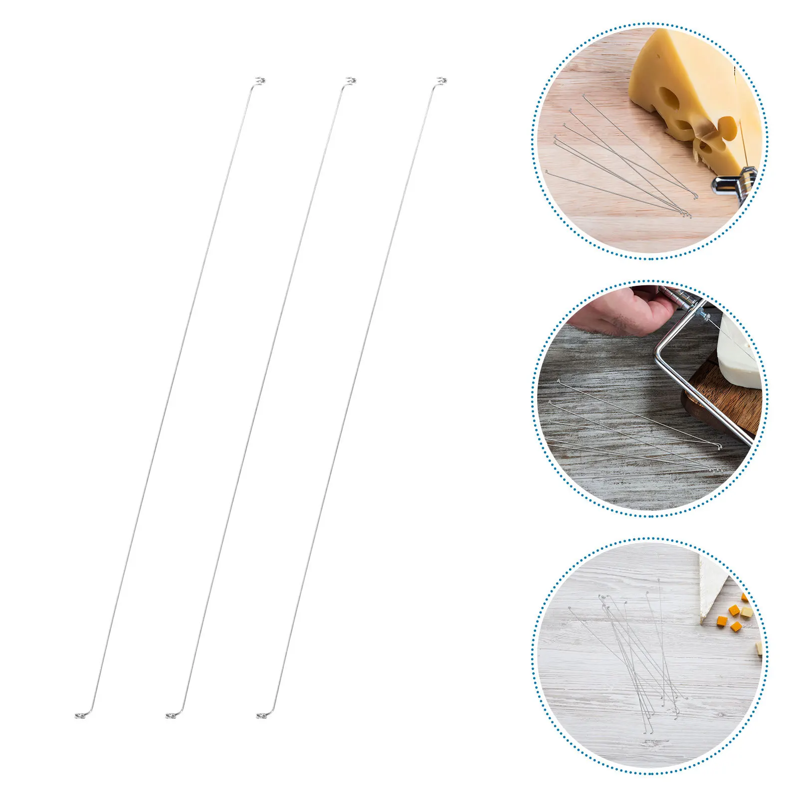 

25Pcs Stainless Steel Cheese Slicer Wire 5.5 Inch Home Kitchen Multi-Function Butter Cutting Tool Replacement Steel Wire Cheese