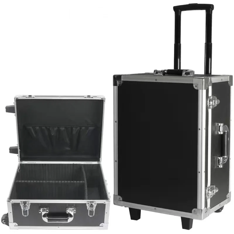 Aviation Aluminum Frame Trolley Toolbox Instrument Equipment Hardware Multi-Function Storage Box Large Medium