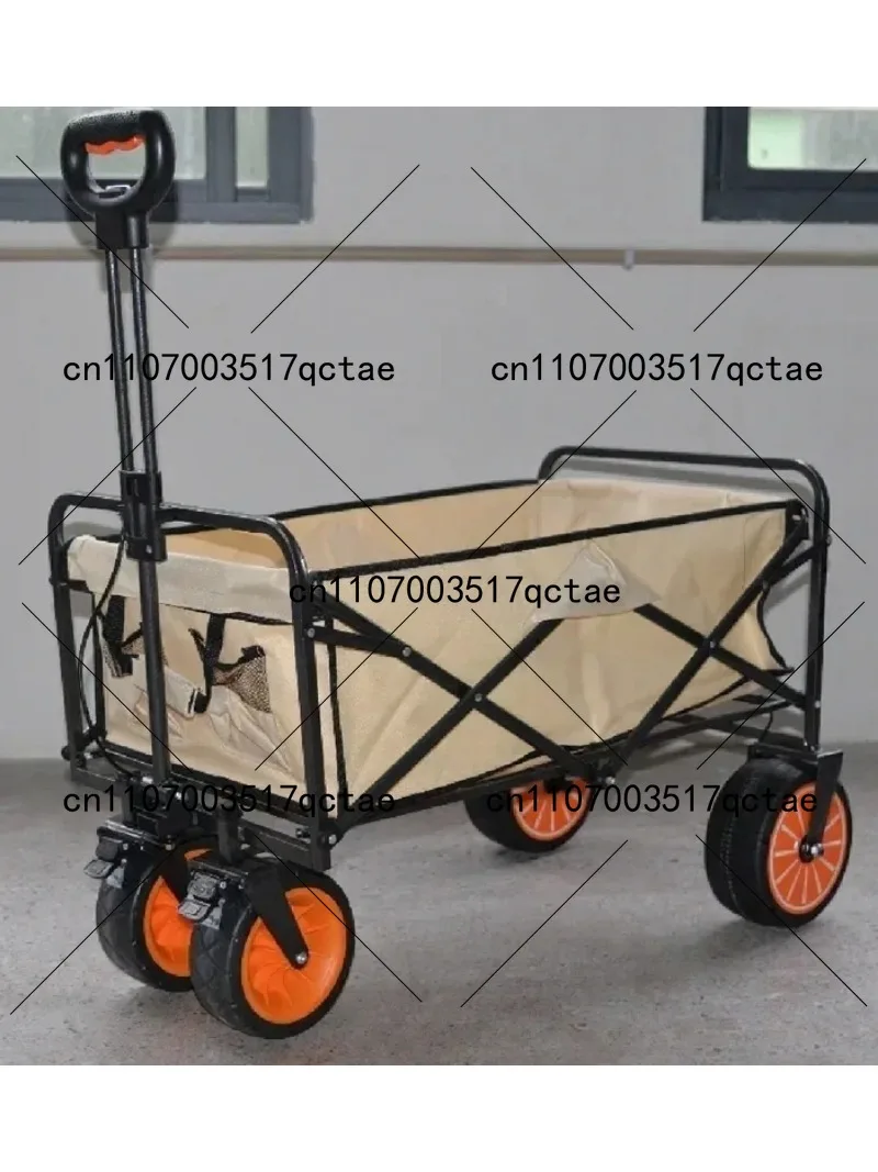 Electric Outdoor Garden Beach Wagon Folding Camping Cart Portable Fishing Utility Cart with Wheels