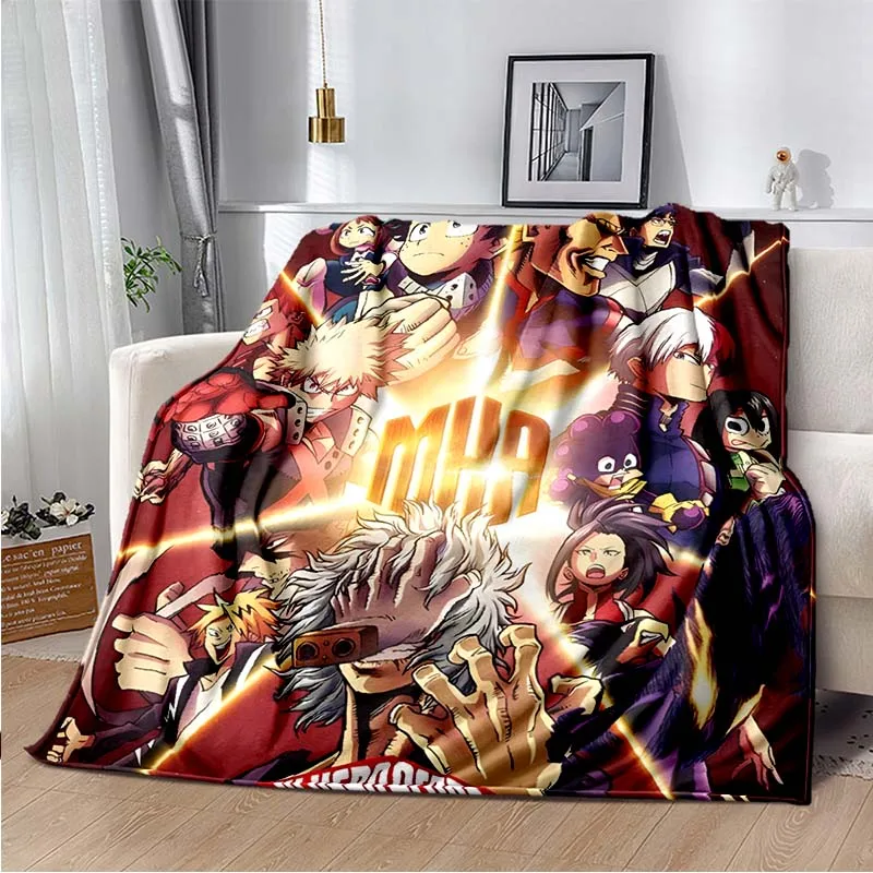 Anime My Hero Academia Printed Art Fleece Blanket for Beds Hiking Picnic Thick Quilt Fashionable Bedspread Fleece Throw Blanket