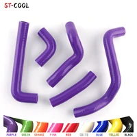 Mangueras de Radiador para Kawasaki KDX 220 200 KDX220 KDX200 1995-2006, Kit de Tubos de Silicona 1996 1997 1998 1999 2000 2001, 5 Piezas, 11 Colores