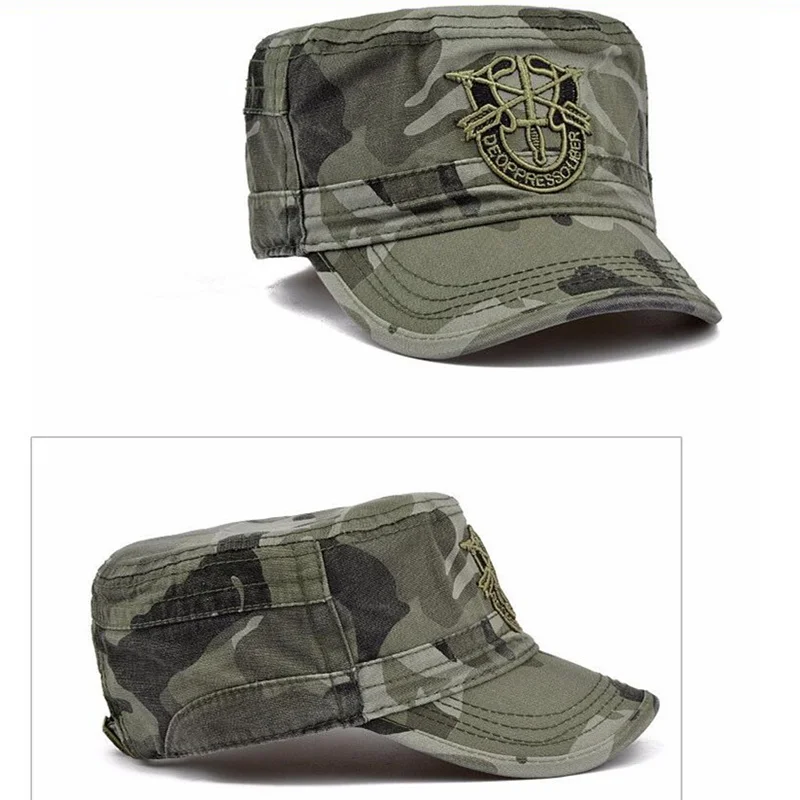 2022 New Arrivals Letter Cap Army Baseball Cap Men Tactical Navy Seal Army Camo Cap Adjustable Visor Sun Hats