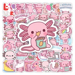 Cute Cartoon Axolotl Stickers Kawaii DIY Kids Toys Gift Decorative Decal for Laptop Phone Scrapbook Diary Luggage Waterproof