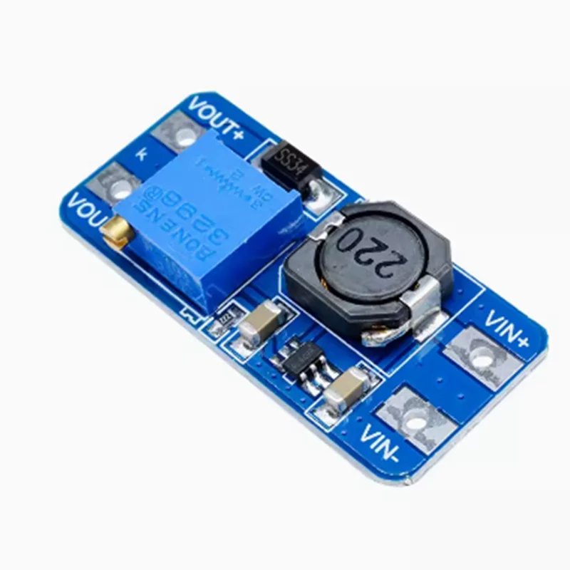 MT3608 DC-DC Step Up Converter Module Adjustable Booster Power Supply Module Voltage Regulator 2A Max 2V-24V To 5/9/12/28V