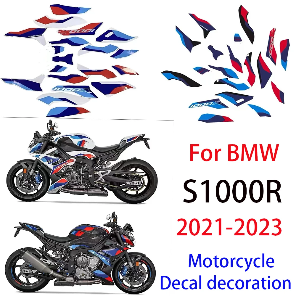 

S1000R Motorcycle Body Fairing Protector Tank Knee Pad Stickers Decals For BMW S1000R S1000 R S1000 M M1000R 2021 2022 2023 2024