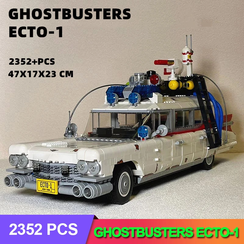 

В наличии Ghostbuster Ecto-1 Строительные блоки Модель автомобиля Moc 10274 Дисплей Кирпичи для детей Взрослые Игрушки Хэллоуин Рождественские подарки