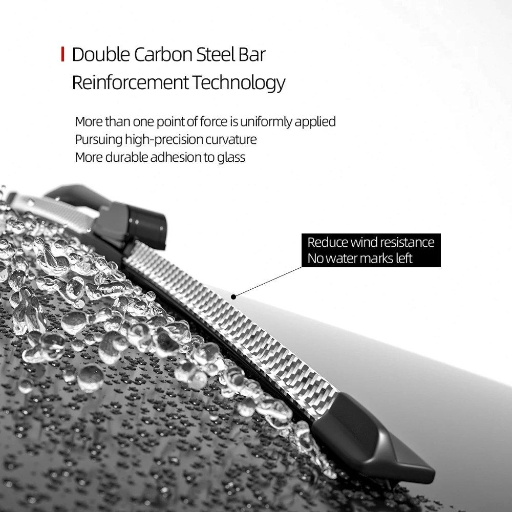 لتويوتا كامري XV20 XV30 XV40 XV50 XV70 1997-2023 2017 2018 2 قطعة الجبهة ممسحة زجاج أمامي شفرات مساحات الزجاج الأمامي ألياف الكربون