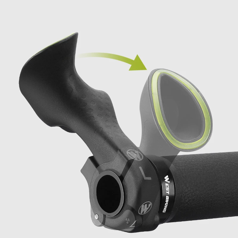 Nylon Bicycle Handlebar Vice Handle Mountain Bike Cow Horn Handle Luminous Drop Bar MTB Road Fluouresce Grip Vice Accessories