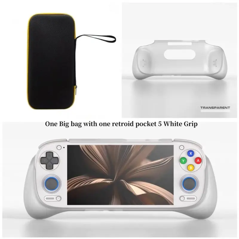 【BLACK FRIDAY】حافظة بمقبض مريح لوحدة التحكم في الألعاب Retroid Pocket Flip 2 مع حماية ضد الصدمات تناسب الجيب