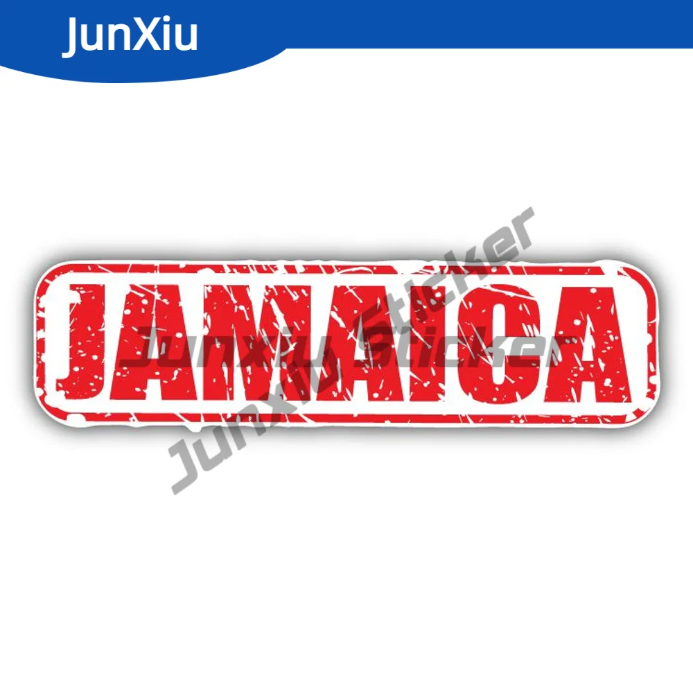 Jamaica Stamp Travel Waterproof Sticker Styling Cover Unique Refrigerator UV Resistant Sticker Long Lasting Exterior Decoration