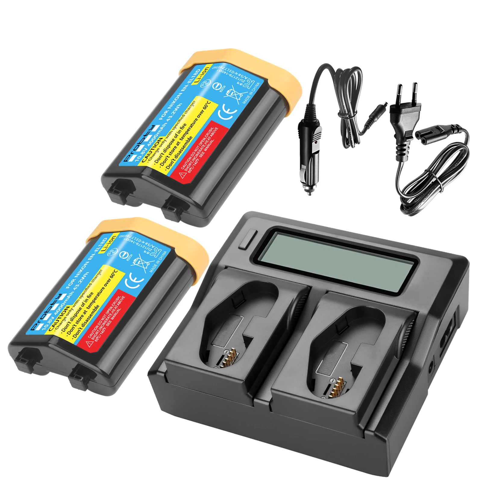 

EN-EL18d ENEL18d EN-EL18D Battery+LCD Smart Rapid LCD Dual Charger For Nikon Z9 D4 D4S D5 D6 D800 D850 D500