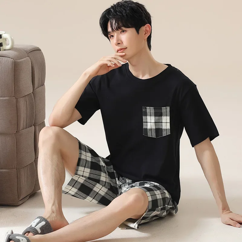 Sleepwear Men's Clothing Summer Thin Cool Feeling Home Loose Casual High Quality Affordable Skinny Comfortable Stylish Simple