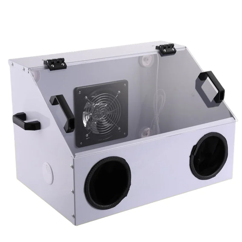 Dust Box Metal Integrated Table Grinding Machine Cutting Engraving Polishing Acrylic Dust Case for Sanding Polishing