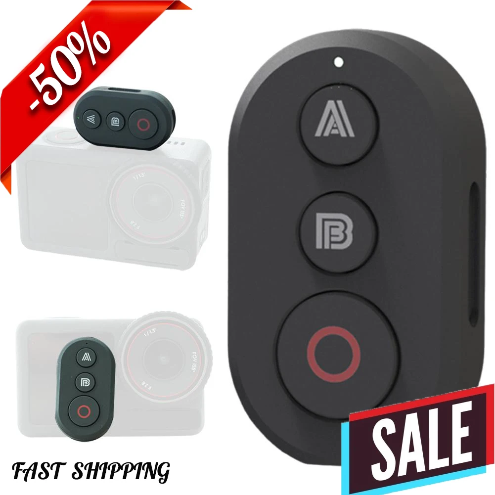 Bluetooth Wireless Remote Control for DJI Action 5 Pro & Action 4 Cameras Compatible with Most Android and iPhone