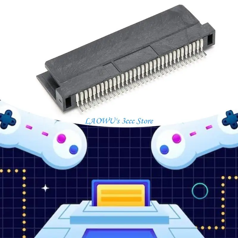 

Y8AD Precise High Compatibility 32Pin Game Cartridge Slot Connector Adapter Reader for Console Repair Maintenance Easy To Use