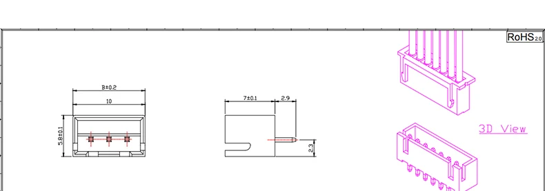 JST XH2.54 2/3/4/5 Pin Terminals Plastic Shell Male Plug + Female Socket Wire Connector XH 2.54 2P 3P 4P 5P 6P 7P 8P 9P 10P 12P