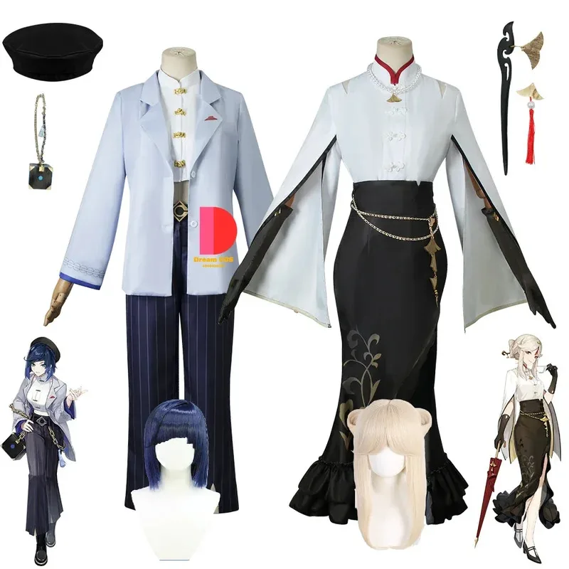 

Genshin Impact Yelan Ningguang, приятный для бюджета косплей костюм, карнавальная форма, парик, аниме, костюмы ручной работы на Хэллоуин, женские игры