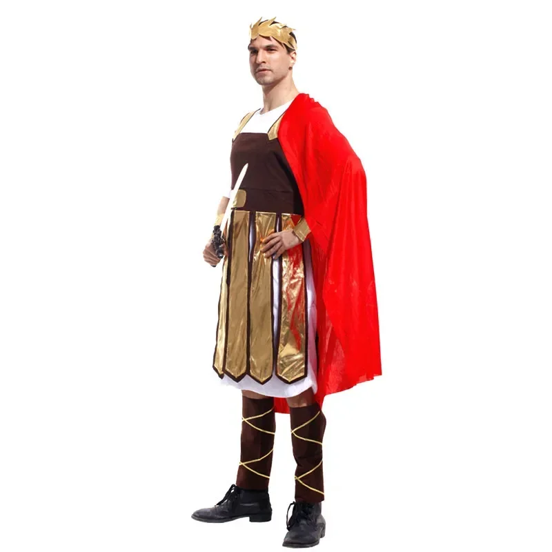 Ancient Rome King Costumes Adult Spartan Warrior Cosplay Carnival Purim Parade Nightclub Bar Role Play Party Dress