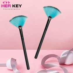 New Arrival  Practical Facial Brushes Fan Makeup Brushes Soft Portable Mask Brushes Cosmetic Tools for Women Ladies Girls