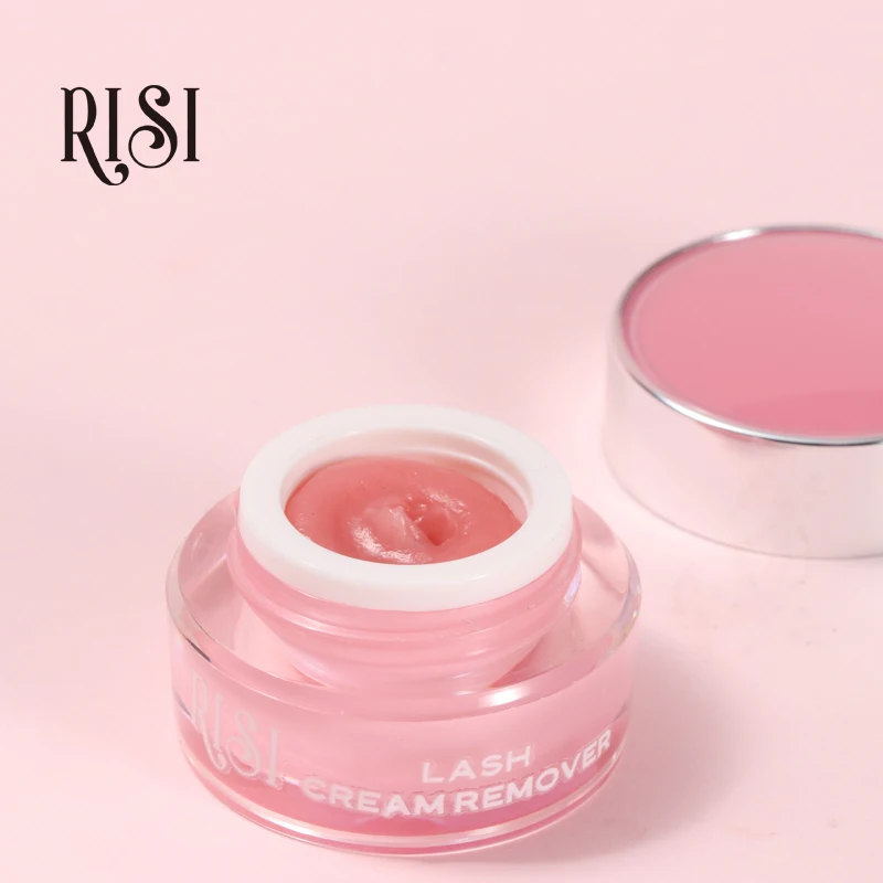 Free RISI Rose 5g Eyelash Extension Glue Remover Cream For Lash Extensions Cream Remover False Eyelash Glue Remover Makeup Tool