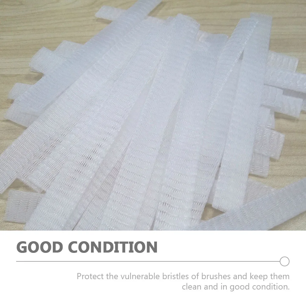 

100pcs Brush Net Mesh Protector Mesh Brushes Net Covers For Facial Tools Brushes Protective Covers able
