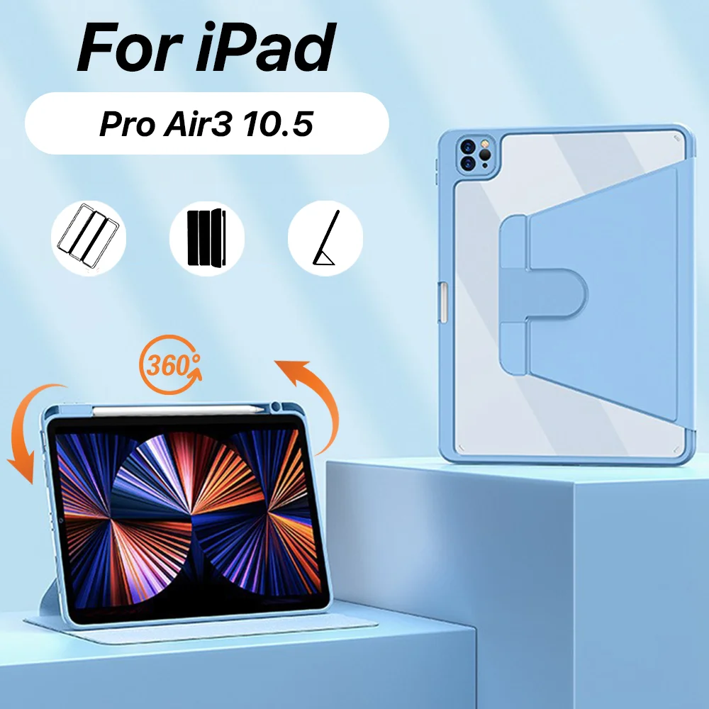 For iPad Case For iPad Air3 10.5 For Pro 11 12.9 Mini 6 Case Accessories For IPad 5/6/7/8/9/10th Air 1/2/4/5 Protective Cover