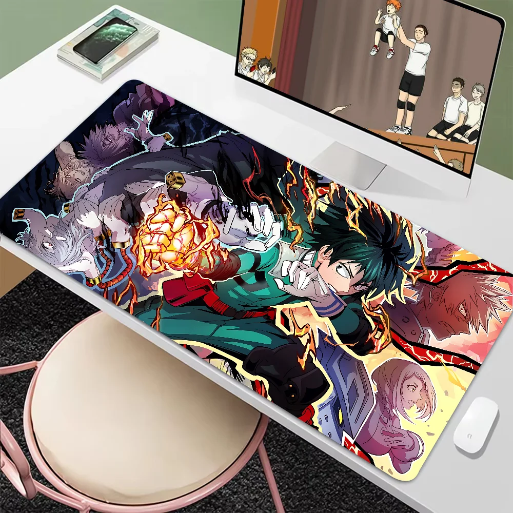 

Anime My Hero Academia Mousepad New Arrivals Large Gaming Mousepad L XL XXL Gamer Mouse Pad Size For Keyboards Mat