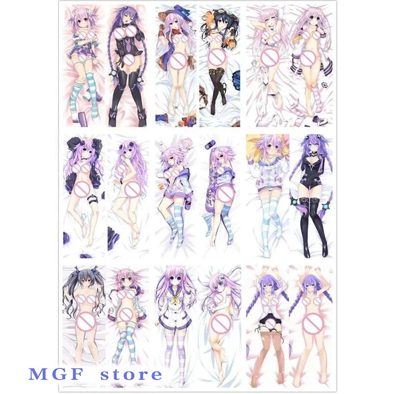

Japanese 50*160cm Dakimakura Anime Hyperdimension Hing Body Pillowcase Neptune Nepgear Neptunia Pillow Cover Case Double-Sided P