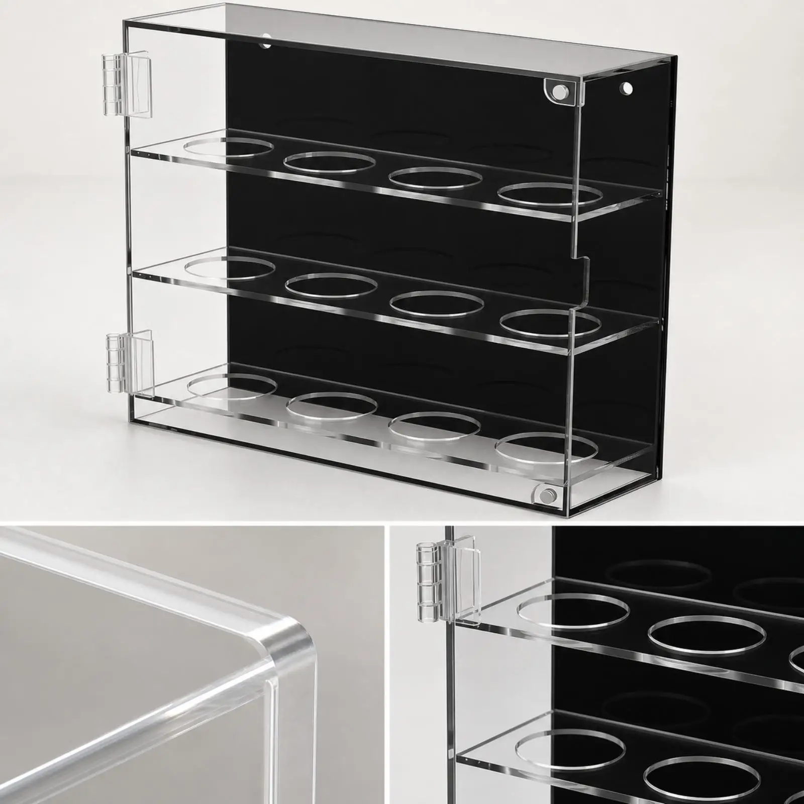 Baseball Display Case with Attractive Cover Clear Organizer Lightweight view 6