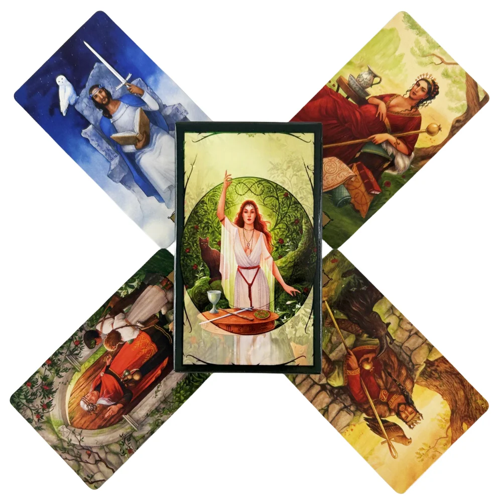 Tarot Cards A 78pcs Deck Oracle English Visions Prediction Divination Edition Borad Games, Holidays Game Family Gathering Games