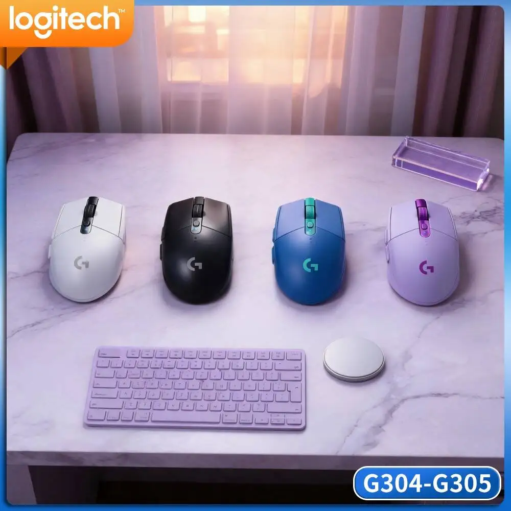 Logitech G305 Smooth Control Wireless Gaming Mouse,LIGHTSPEED Tech,HERO 12000 DPI,6 Programmable Buttons,250H Battery PC Mac