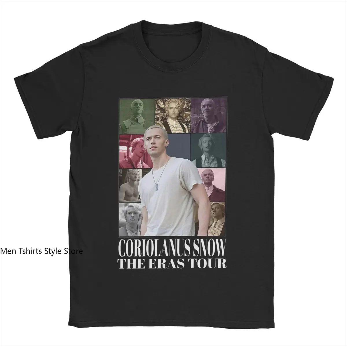 Coriolanus Snow Tom Blyth T-Shirt Men The Hunger Games Vintage Cotton Tee Shirt O Neck Short Sleeve T Shirt Plus Size Clothes