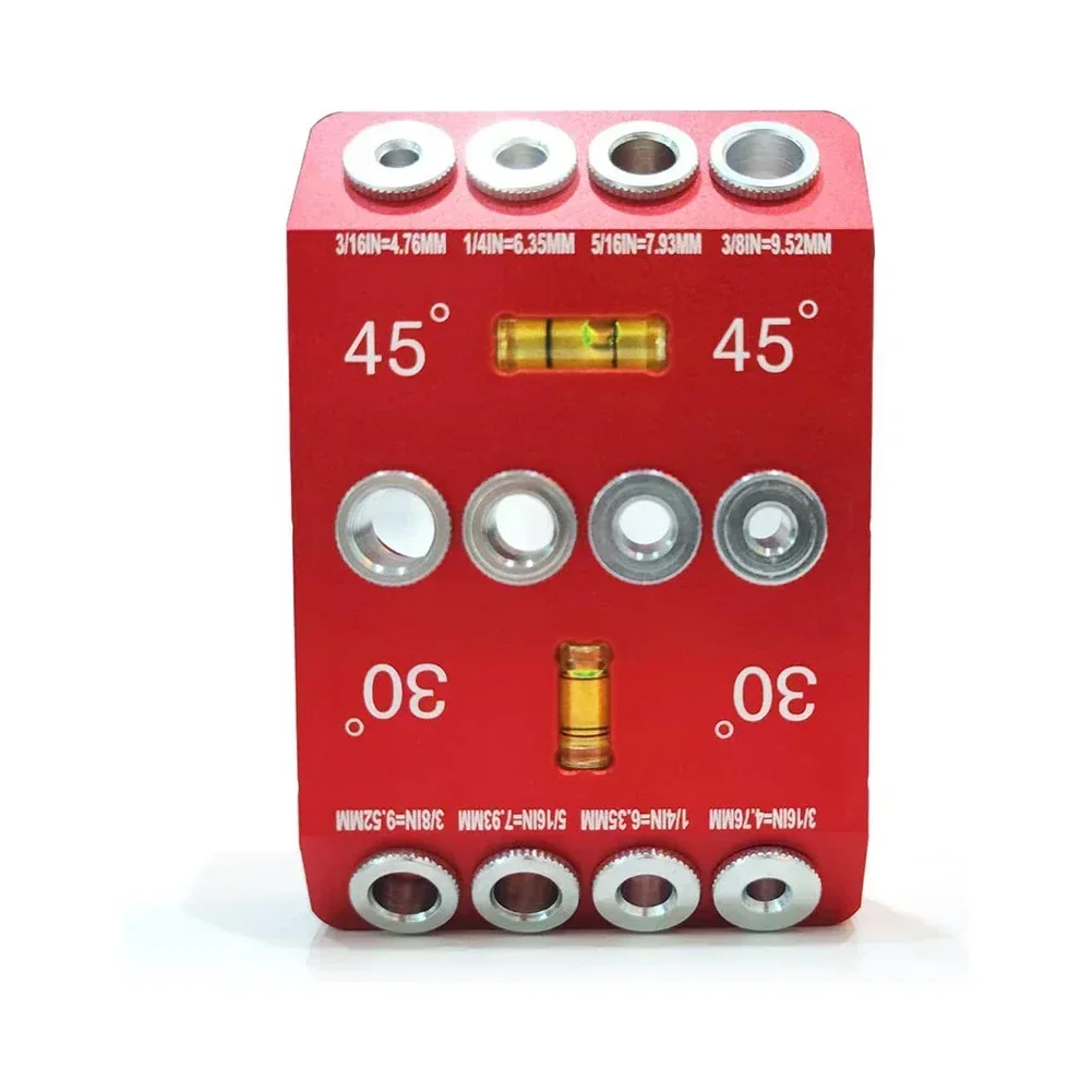 Imagem -04 - Graus Ângulo Tamanhos Gabarito de Guia de Furo de Broca para Ângulo e Reto Gabarito de Guia de Furo de Broca para Ângulo e Reto 30 45 90