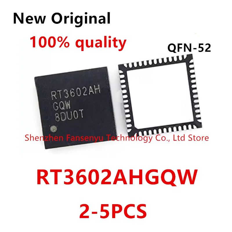 (2-5piece)100% New RT3602AH RT3602AHGQW QFN-52 Chipset.