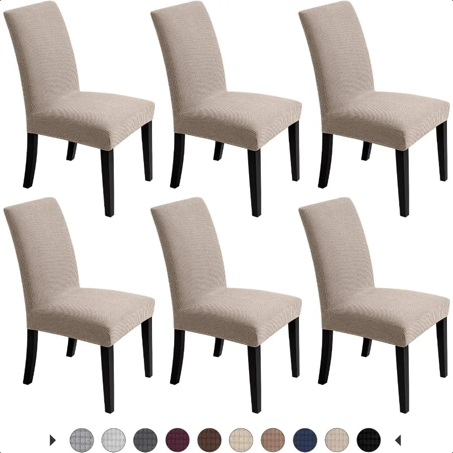 

Chair Covers for Dining Room Stretch Chair Slipcovers for Decorative Seat Protector Arml Removable Washable Elastic Dinner Univ
