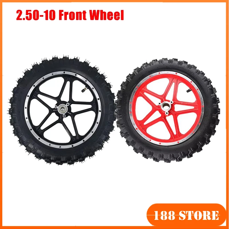 

Aluminum Rims 2.50-10" Front Or Rear Wheel 10 inch Tire For Chinese Gas Electric Mini Dirt Pit Bike