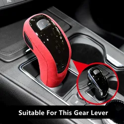 Suede Leather Car Gear Shift Knob Cover Car Gear Lever Handle Head For Cadillac CT5 XT5 XT6 CT6 XT4 GL8 Car Inner Accessories