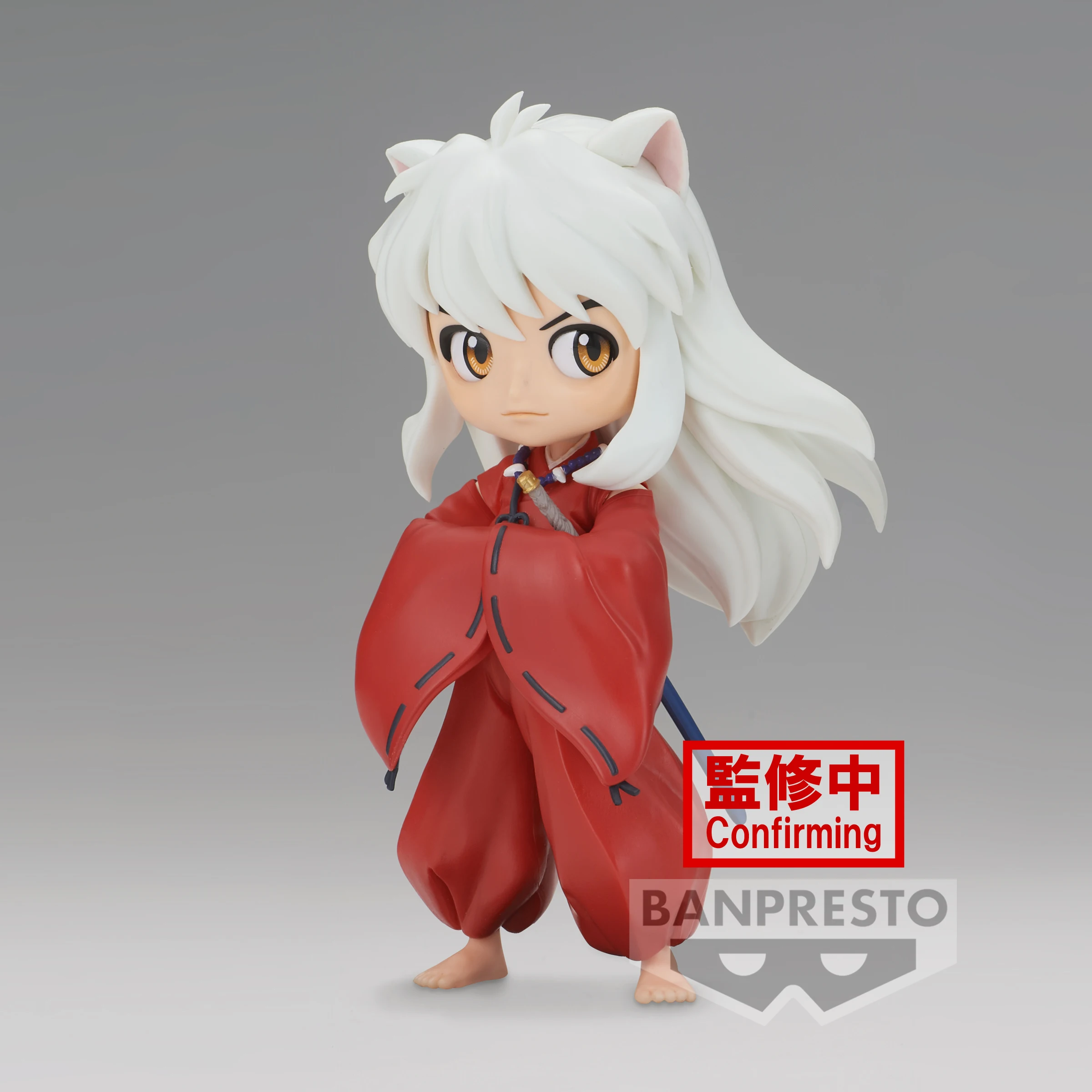 In Stock Original Inuyasha Anime Qposket Inuyasha Miroku PVC Children Toy Action Figures Bandai BANPRESTO Doll Birtday Gift 14cm