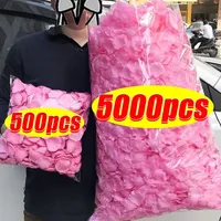 Colorful Artificial Fake Rose Petals Red Black Simulation Silk Flowers Petal Wedding Valentines Day Romantic Party Decoration